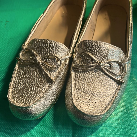 Crown & Ivy sz 7.5 Gold Malya flats NWOT - Picture 12 of 13